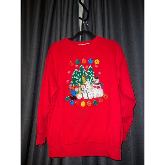Ugly Christmas Sweater Xmas Sweatshirt Crewneck Size Medium Vintage - Picture 1 of 3
